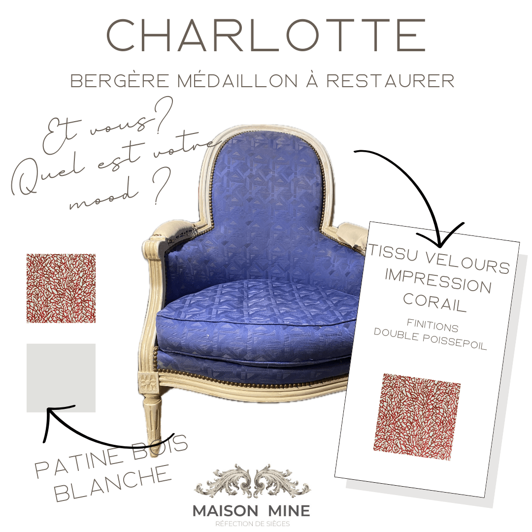 CHARLOTTE - BERGÈRE MÉDAILLON